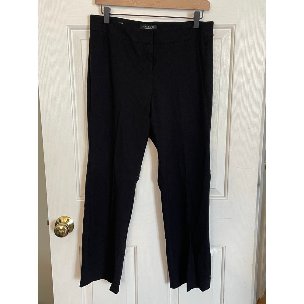 Talbots Womens 10 Petite Black Dress Pants Modern Stretch Lined Fashion